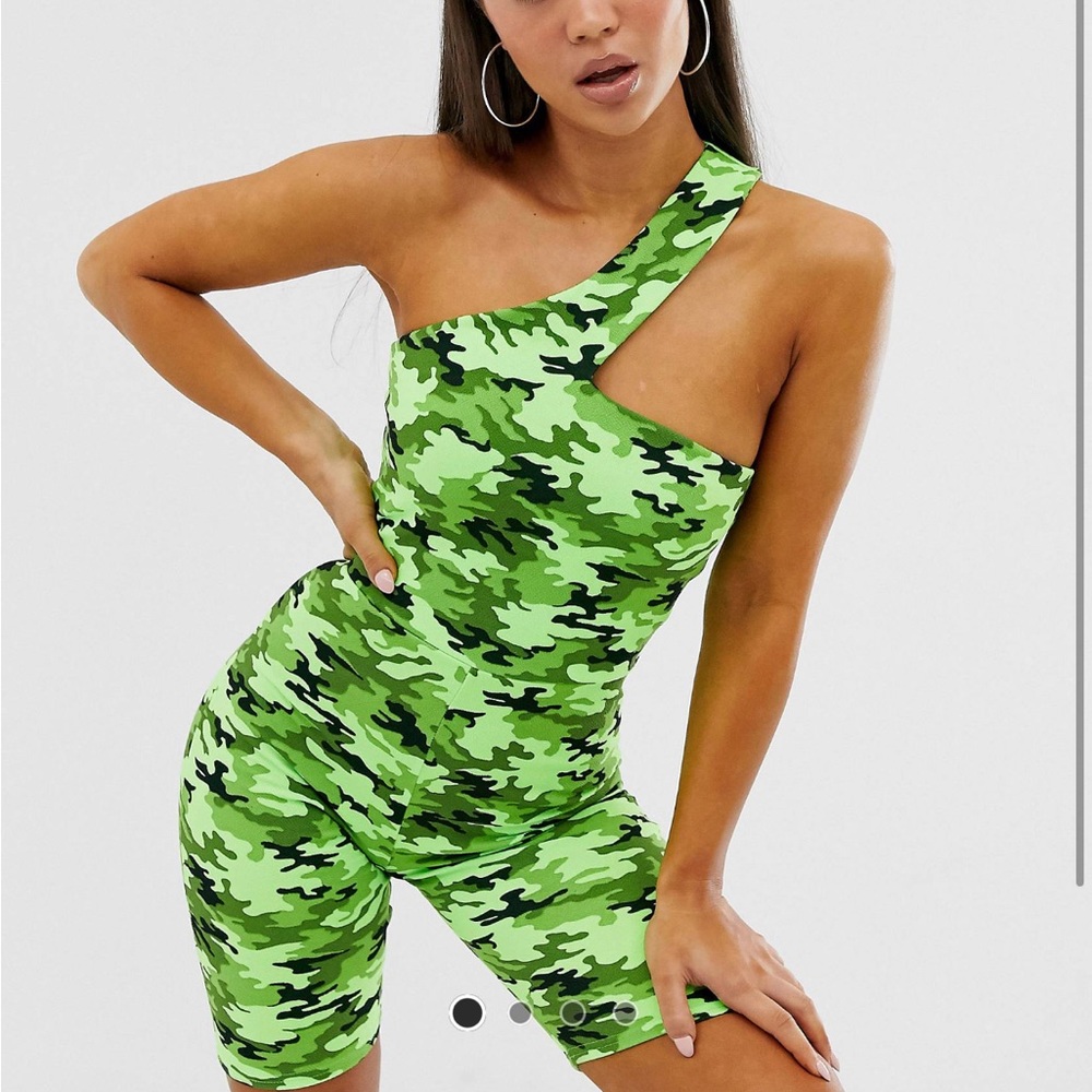 WORN ONCE! ASOS Design Camo Unitard Onesie Romper